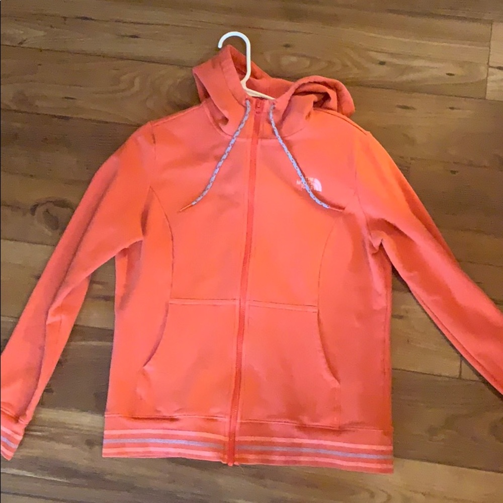 Burnt Orange Northface Zip-up